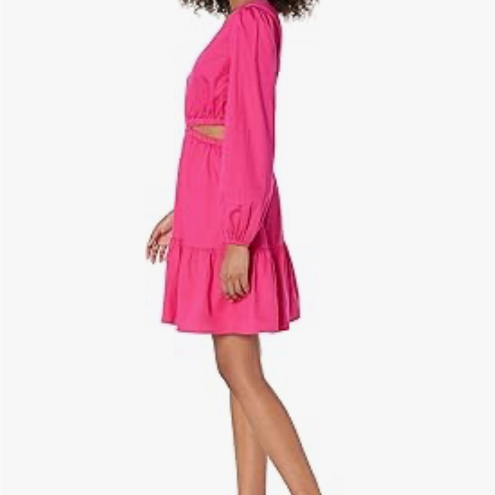 The drop Pink Long Sleeve Dress medium - Picture 3 of 4